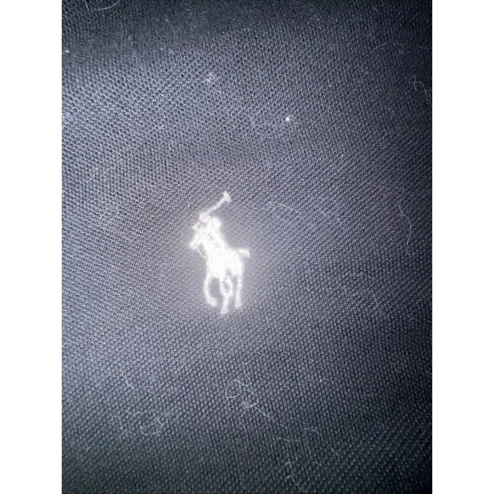 Black And White Polo Ralph Lauren Pony Polo Size XL (G22)